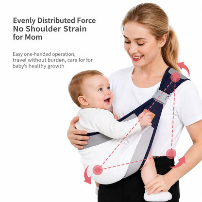 🎁50%OFF &👶🏆 Lightweight Baby Carrier – Ergonomic Breathable Design for Newborn to Toddler