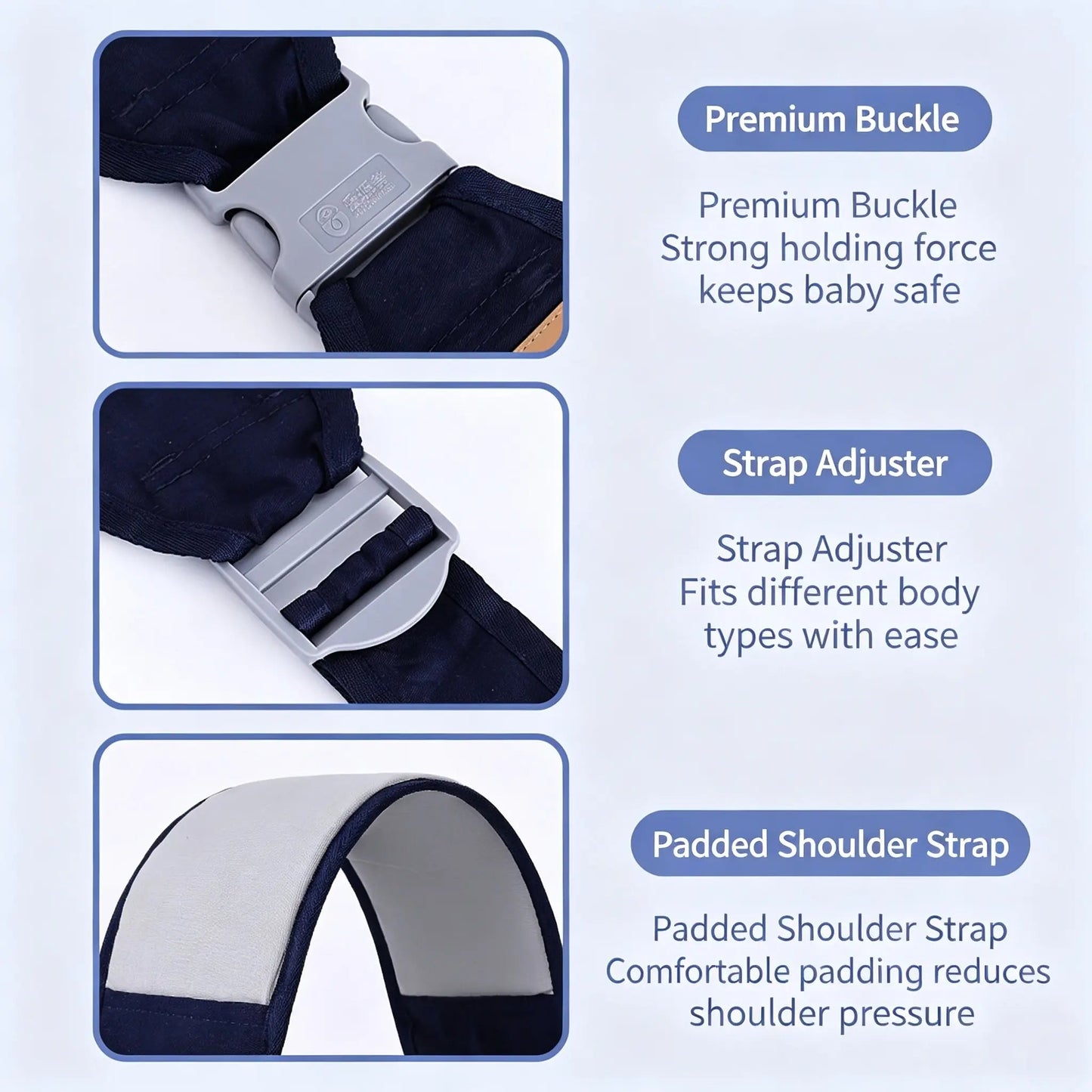 🎁50%OFF &👶🏆 Lightweight Baby Carrier – Ergonomic Breathable Design for Newborn to Toddler
