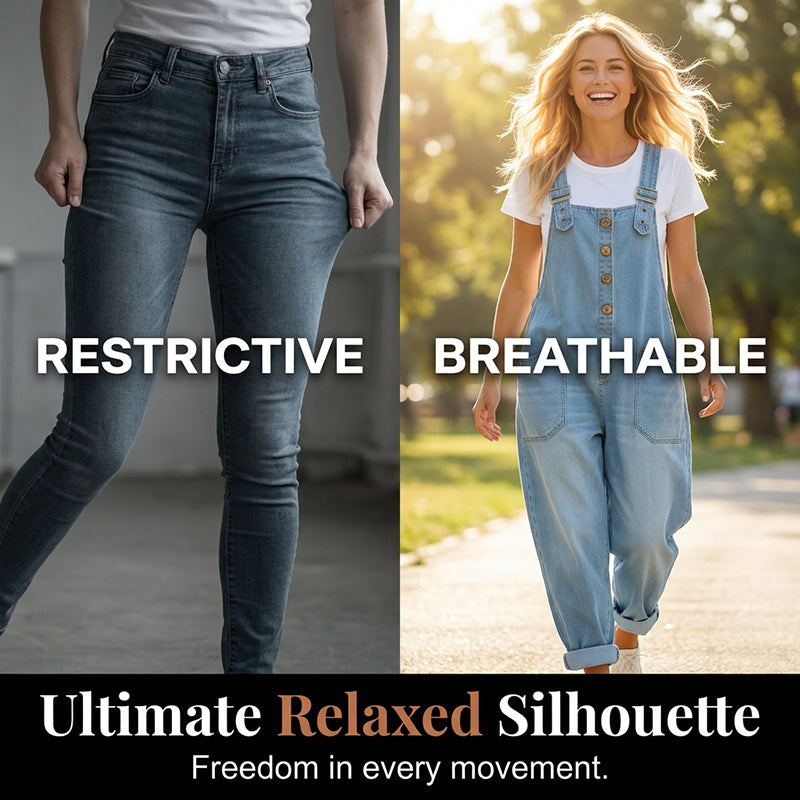 ⏰🔥LIMITED TIME 50% OFF! 👖 Women’s Casual Baggy Denim Overalls with Pockets – Comfortable, Trendy & Perfect for Everyday Outfits ✨💃
