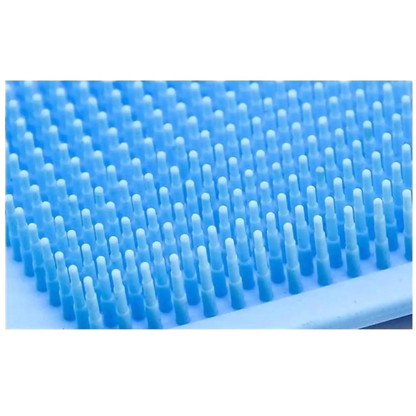 Silicone Bath Brush, Double-Sided Exfoliating Back Scrubber with Mesh Sponge