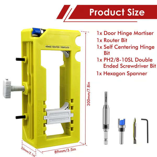 🎉Door Hinge Router Template