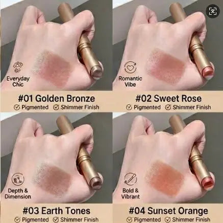 🔥Limit Time Offer!!! BUY 1 GET 1 FREE!!!🔥 3 Color Eyeshadow Stick，New Long Lasting & Waterproof Creamy Eye Shadow，Portable Glitter shadow，Smudge-Proof Long Lasting