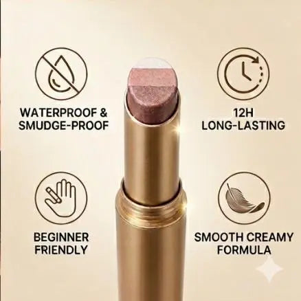 🔥Limit Time Offer!!! BUY 1 GET 1 FREE!!!🔥 3 Color Eyeshadow Stick，New Long Lasting & Waterproof Creamy Eye Shadow，Portable Glitter shadow，Smudge-Proof Long Lasting