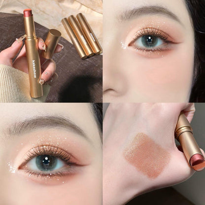 🔥Limit Time Offer!!! BUY 1 GET 1 FREE!!!🔥 3 Color Eyeshadow Stick，New Long Lasting & Waterproof Creamy Eye Shadow，Portable Glitter shadow，Smudge-Proof Long Lasting