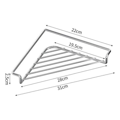 🔥LAST DAY SALE ONLY!! ✨BUY 1 GET 1 FREE!!!🔥Stainless Steel Corner Sink Shelf