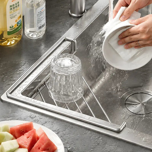 🔥LAST DAY SALE ONLY!! ✨BUY 1 GET 1 FREE!!!🔥Stainless Steel Corner Sink Shelf