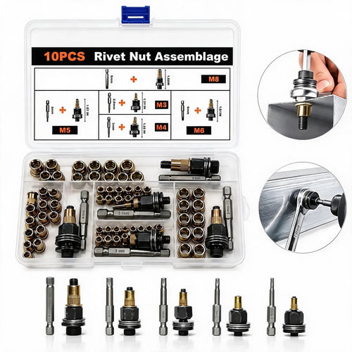 Professional Heavy-Duty Carbon Steel Rivet Nut Tool Set🔧