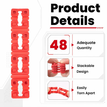 Outlet Spacers for Electrical Box, Non-Conductive Receptacle Spacers for Fixing Loose or Recessed Outlets