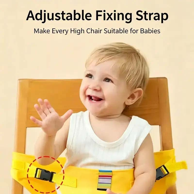 🎁50%OFF &👶 Hot sale Portable Baby High Chair Harness, Adjustable Feeding Safety Seat Belt for Home & Travel