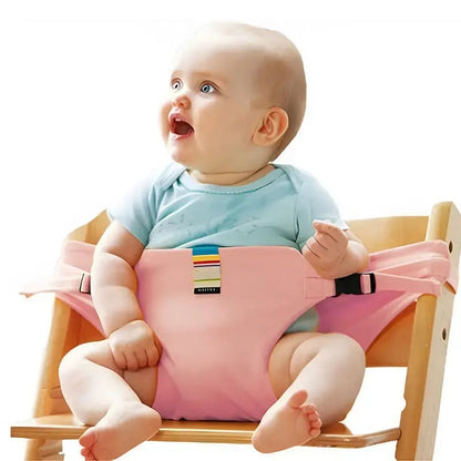 🎁50%OFF &👶 Hot sale Portable Baby High Chair Harness, Adjustable Feeding Safety Seat Belt for Home & Travel
