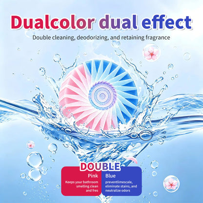 Dual-Color Toilet Bowl Cleaner - 2-in-1 Clean & Deodorize