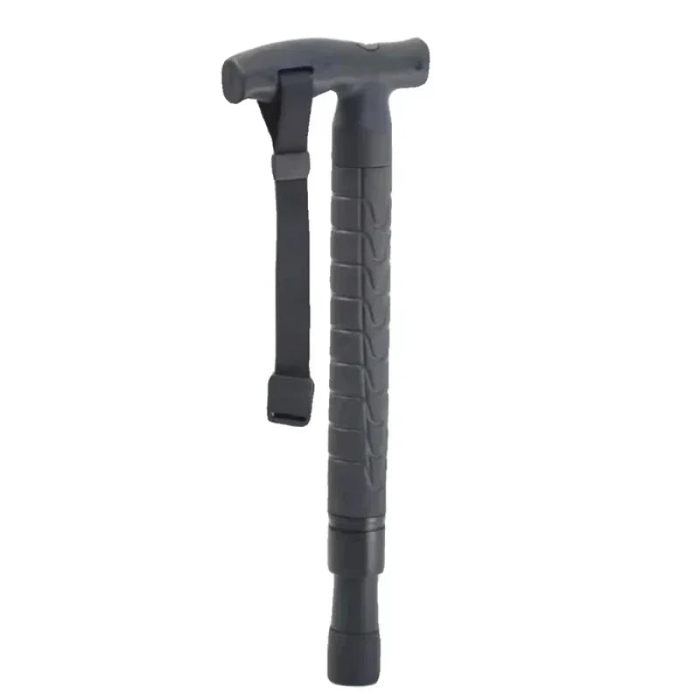 Telescopic Trekking Pole with Concealed Self-Defense Baton With Shock ...